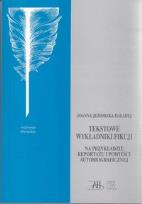 Okładka książki Tekstowe wykładniki fikcji