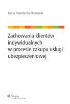 Okładka książki Zachowania klientów indywidualnych w procesie zakupu usługi ubezpieczeniowej