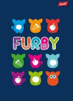 Opakowanie Zeszyt Furby w linie 60 stron A5 Granatowy