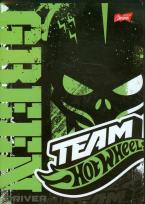 Opakowanie Zeszyt Team Hot Wheels A5 w linie 60 kartek zielony