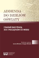 Opakowanie Addenda do dziejów oświaty