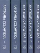 Okładka książki Anatomia człowieka Tomy 1-5