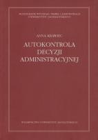Okładka książki Autokontrola decyzji administracyjnej