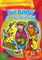 Okładka książki Bajkowe kolorowanki. Ali Baba i 40 rozbójn. ALEX