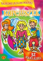 Okładka książki Bajkowe kolorowanki. Kopciuszek ALEX