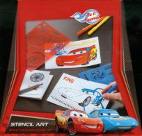 Opakowanie Cars. Stencil art - szablony