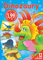Okładka książki Dinozaury - Kolorowanka z naklejkami