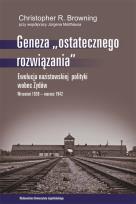 Okładka książki Geneza ''ostatecznego rozwiązania
