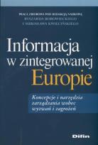 Okładka książki Informacja w zintegrowanej Europie