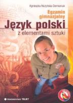 Okładka książki Język polski z elementami sztuki Egzamin gimnazjalny