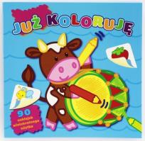 Okładka książki Już koloruje niebieska