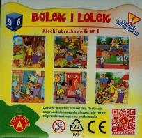 Opakowanie Klocki obrazkowe 6w1 Bolek i Lolek ALEX