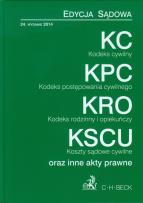 Okładka książki Kodeks cywilny Kodeks postępowania cywilnego Kodeks rodzinny i opiekuńczy Koszty sądowe cywilne