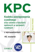 Opakowanie Kodeks postępowania cywilnego oraz ustawa o kosztach sądowych w sprawach cywilnych z wprowadzeniem