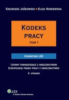 Okładka książki Kodeks pracy Komentarz