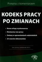Okładka książki Kodeks pracy po zmianach