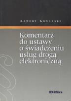 Okładka książki Komentarz do ustawy o świadczeniu usług drogą elektroniczną