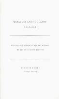 Okładka książki Miracles and Idolatry