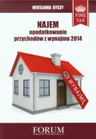 Okładka książki Najem opodatkowanie przychodów z wynajmu 2014