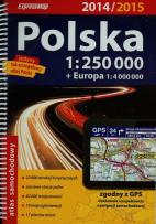 Okładka książki Polska atlas samochodowy 1:250 000