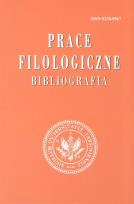 Opakowanie Prace filologiczne Bibliografia