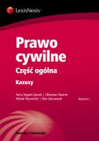 Okładka książki Prawo cywilne Część ogólna Kazusy