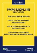 Okładka książki Prawo Europejskie Zbiór przepisów