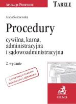 Okładka książki Procedury: cywilna, karna, administracyjna i sądowoadministracyjna
