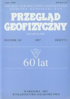 Opakowanie Przegląd Geofizyczny Rocznik LII 2007 Zeszyt 2