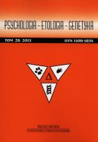 Opakowanie Psychologia Etologia Genetyka Tom 28/2013