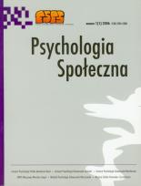 Opakowanie Psychologia społeczna numer 1 (1)2006