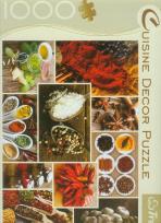 Okładka książki Puzzle 1000 Cuisine Decor - Przyprawy TREFL