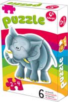 Opakowanie Puzzle 6 zwierzątek 18