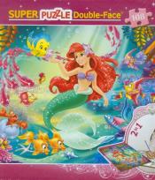 Opakowanie Puzzle dwustronne + mazaki 108 Mała Syrenka