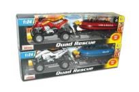 Opakowanie Quad i ponton z dźwiękiem czerwony 1:24 + Wheelie