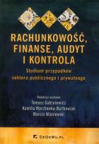 Okładka książki Rachunkowość, finanse, audyt i kontrola. Studium p