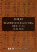 Okładka książki Statystyka przemysłu Królestwa Polskiego w latach 1879-1913