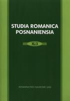 Opakowanie Studia Romanica Posnaniensia XL/3
