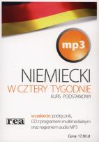 Okładka książki W 4 tygodnie  niemiecki biały mp3 REA