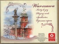 Opakowanie WARSZAWA AKWARELE - komplet brydżowy 2x55 kart