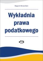 Okładka książki Wykładnia prawa podatkowego