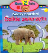 Okładka książki Zabawy z puzzlami. Dzikie zwierzęta