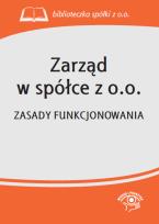 Opakowanie Zarząd w spółce z o.o.