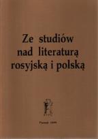 Opakowanie Ze studiów nad literaturą rosyjską i polską