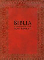 Okładka książki Biblia z komentarzami Jana Pawła II