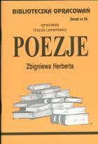 Okładka książki Biblioteczka opracowań nr 054 Poezje Herberta