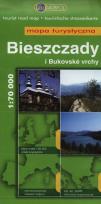 Okładka książki Bieszczady i bukovske vrchy Mapa turystyczna 1:70 000