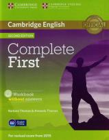 Okładka książki Complete First Workbook without answers z płytą CD
