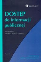 Okładka książki Dostęp do informacji publicznej
