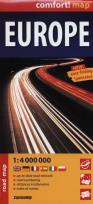 Opakowanie Europe laminowana mapa samochodowa 1: 4 000 000